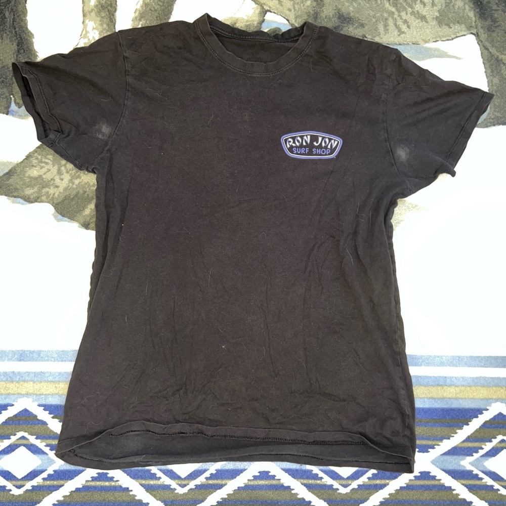 Ron Jon Surf Shop Black Octopus Graphic Short Sleeve T Shirt Size M